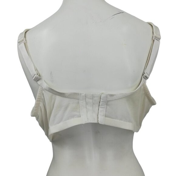 Cacique Smooth Lightly Lined Full Coverage Underwire Bra Size 44D White - Picture 6 of 12